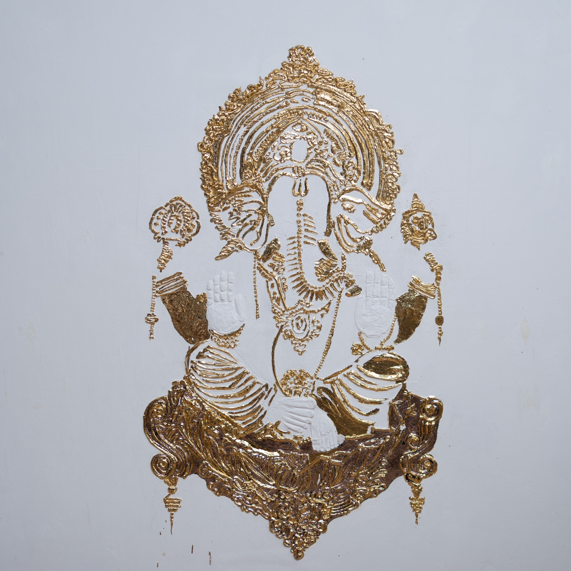 Ганеша. Белая часть диптиха